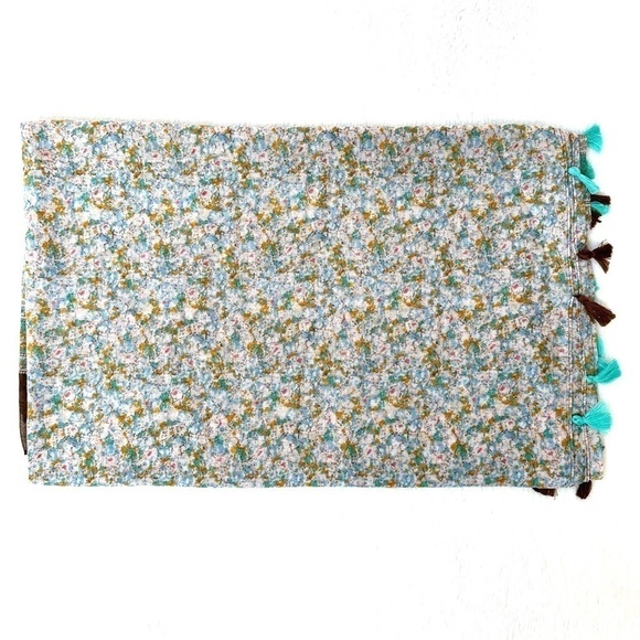 Luxury Tassel Paisley Floral Print Scarf Shawl - Picture 5 of 5